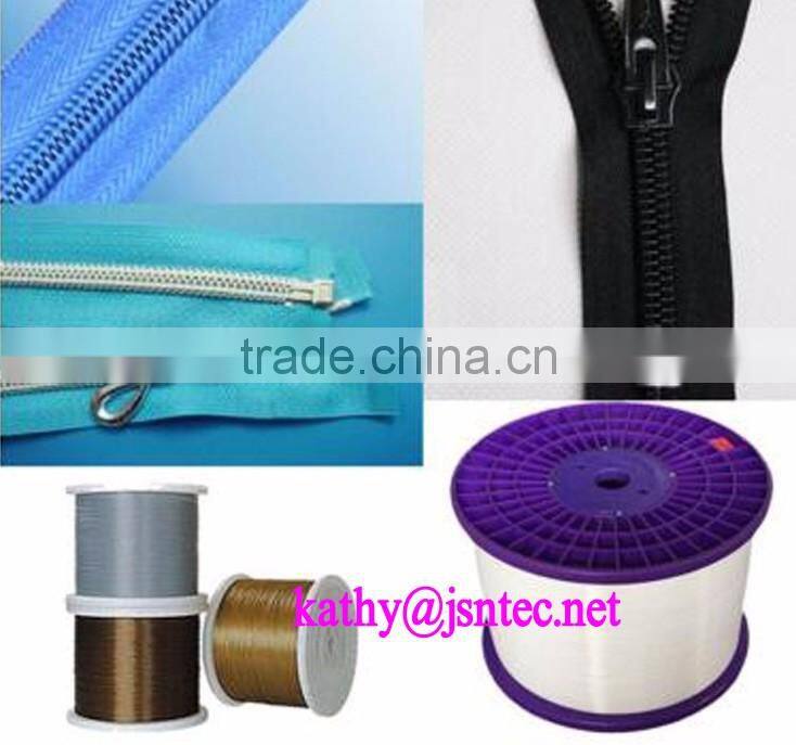 0.70mm 7# polyester monofilament for zipper teeth, High strength zipper monofilament, top quality monofilament for zipper