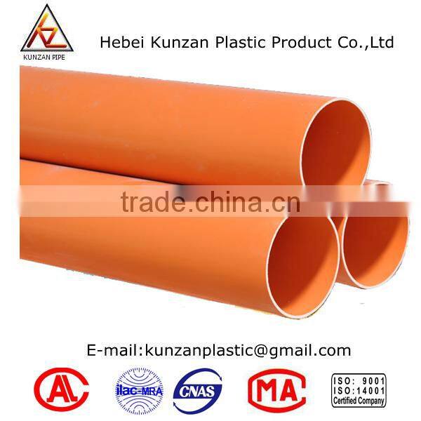 Original raw material PVC cable protection pipe