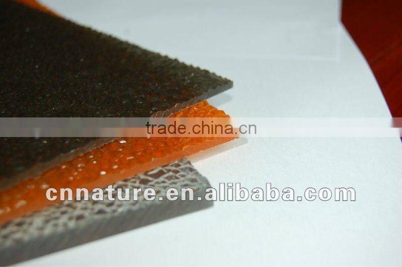 Bayer raw material colour polycarbonate embossed sheet
