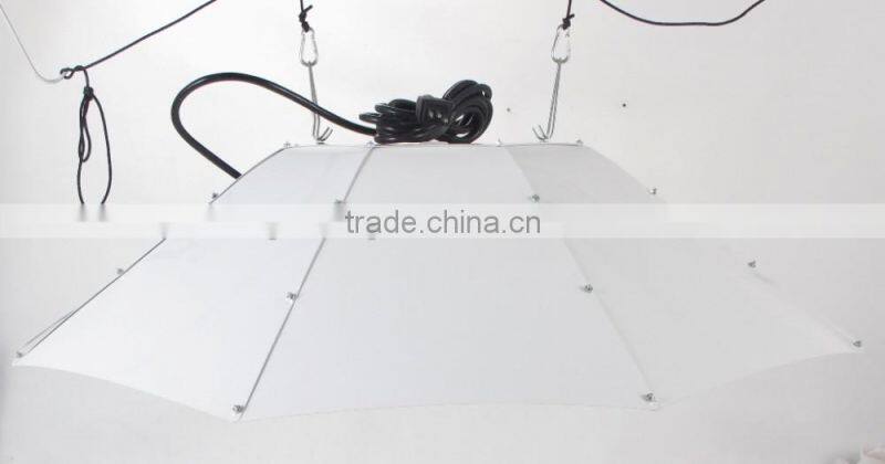 hydroponics aluminium vertical or horizontal grow light umbrella reflector / Umbrella-Shape Parabolic Grow Light Reflector: