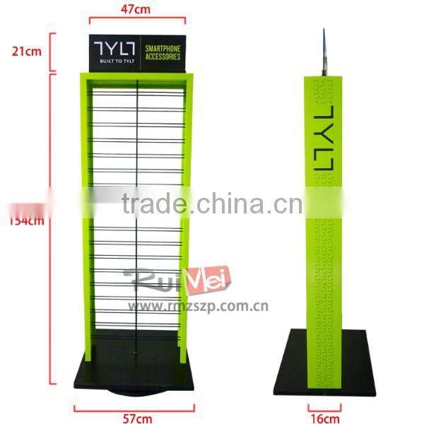 Supermaket Rotating display rack for mobile accessories