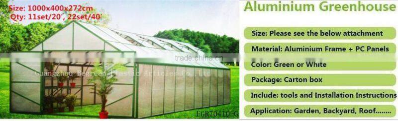 commercial modular low cost aluminum greenhouse for sale