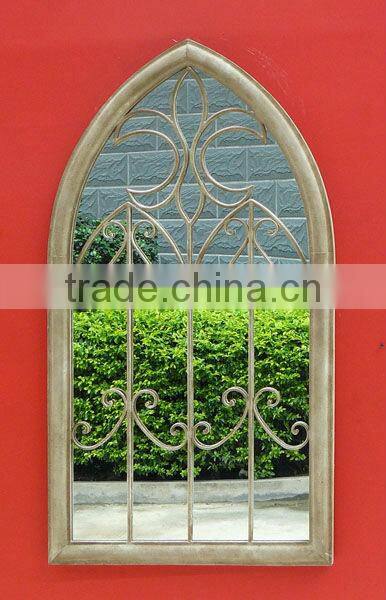 Antique Classial Vintage Decorative Outdoor Wooden Frame Mirror