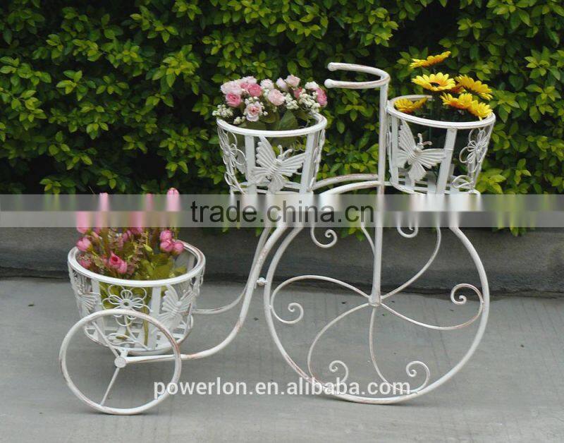 2013 classical shabby chic standing flower pot rack