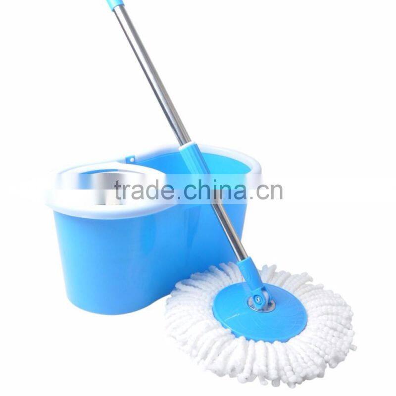 360 Rotation Spin Mop with 2 Mop Heads SS bucket Reusable Mop Heads