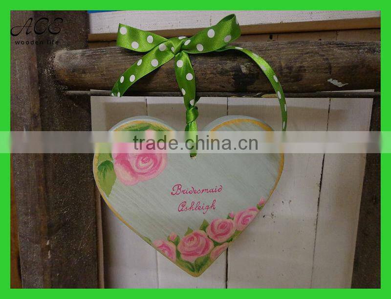 Antique heart shape wooden craft Vintage wooden craft Rustic wooden craft