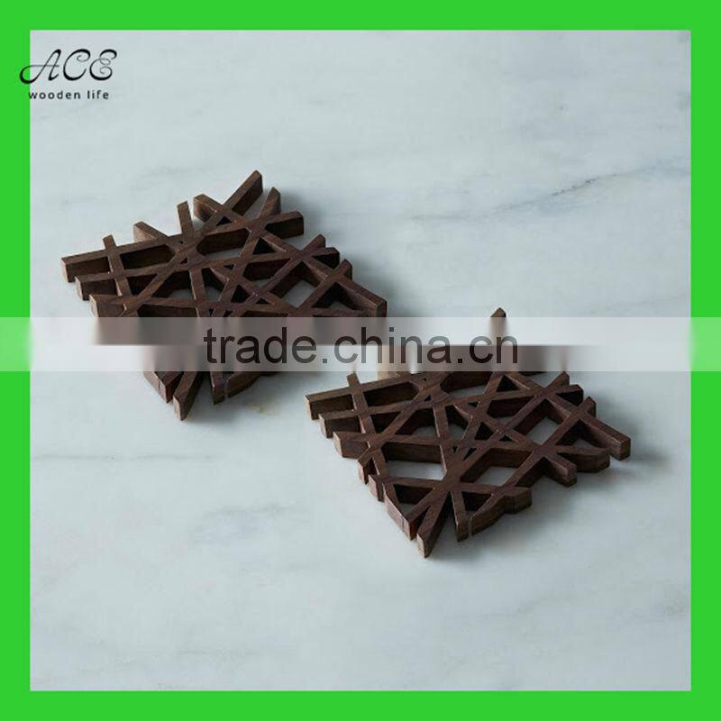 Custom engraved wooden trivet Wooden hot pad Wooden kitchen hot pads