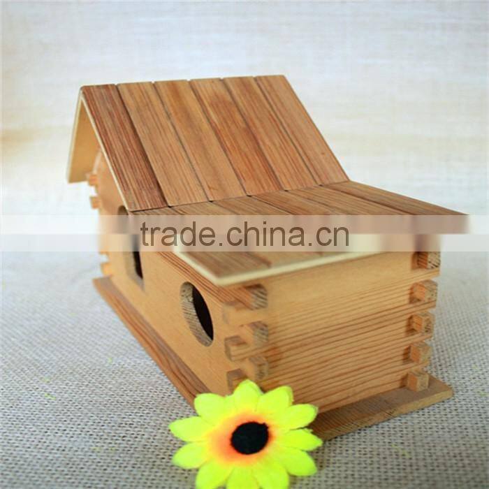 Unfinished conjoined kids pine wood cutting toys house shape wood toys for sale