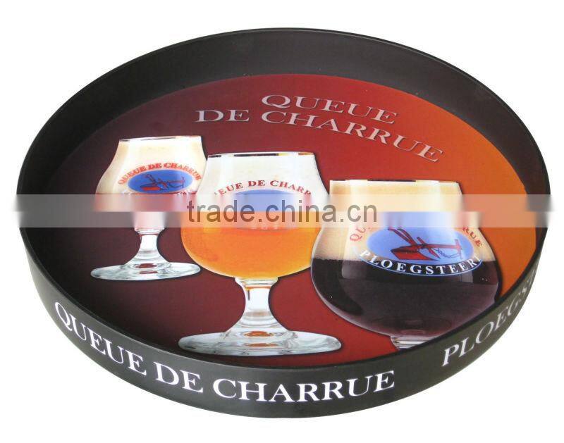 Round platic serving tray