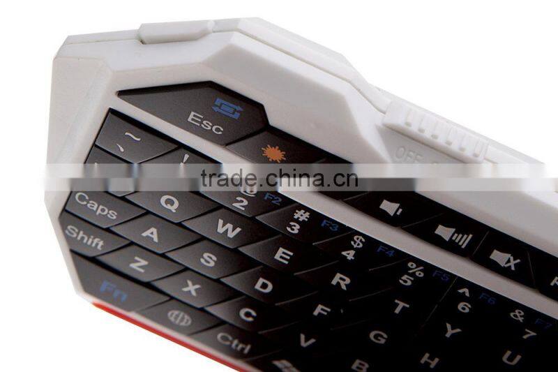 Wireless Bluetooth Mini Keyboard with Built-in Touchpad air mouse remote control for Android and iOS