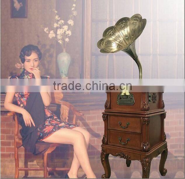 High Quality Classic Woonden Design Radio Record Player, USB SD Bluetooth Vinyl record player, Gramophone, Phonograph For Sale
