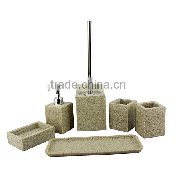 Modern design superior quality sandstone bathroom accessory sets