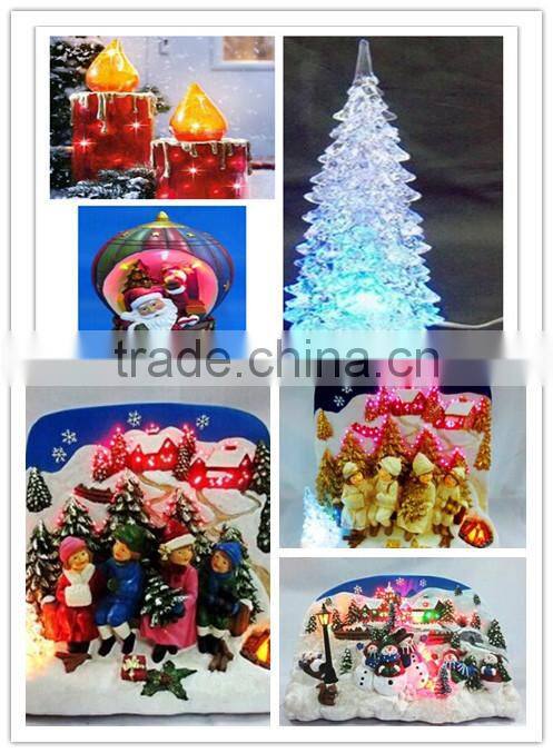 Christmas decoration wholesale frosted led tree shaped light