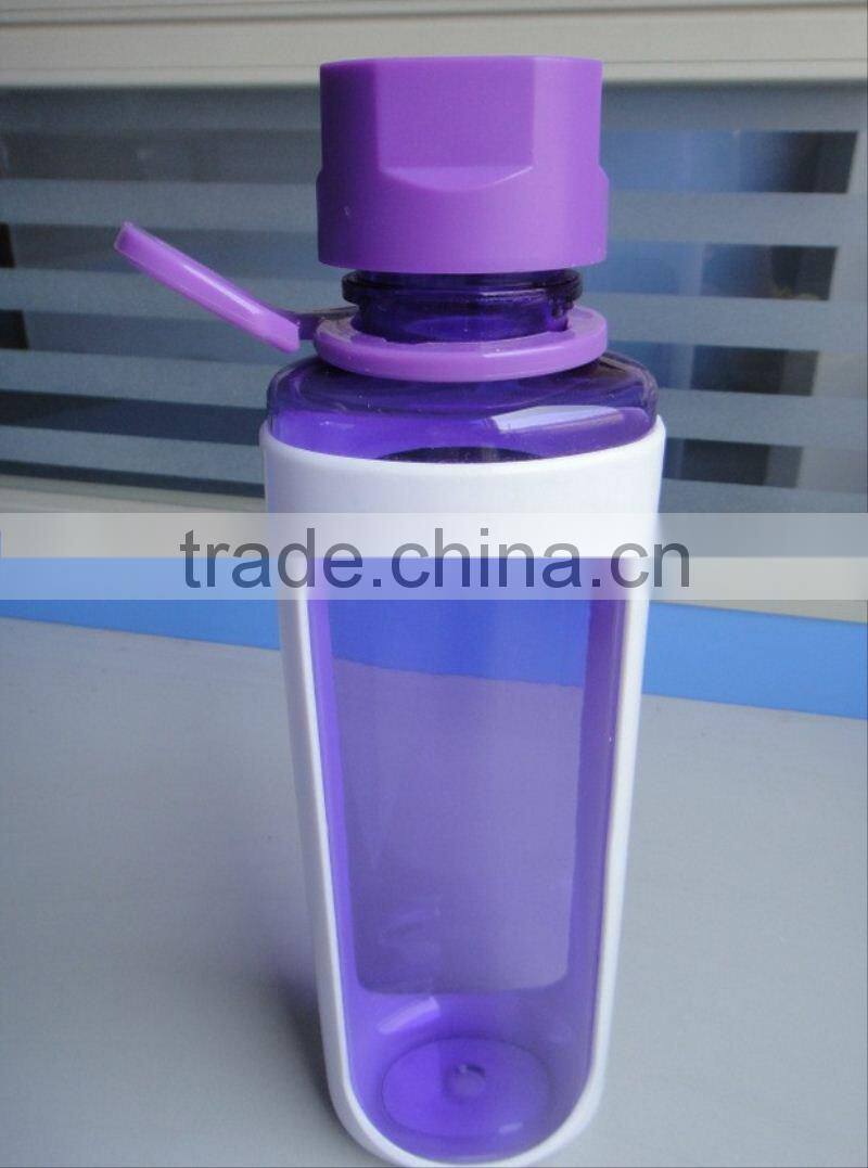 500ml portable plastic suction tritan water bottle in custom color
