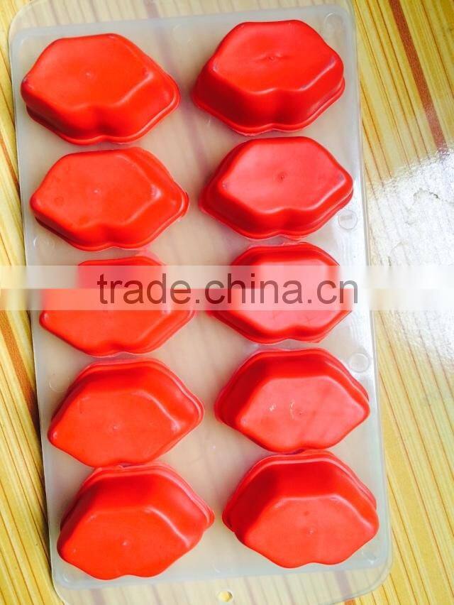 2015 fruit design food safety Factory wholeseler 12 holes Silicone Ice Tray