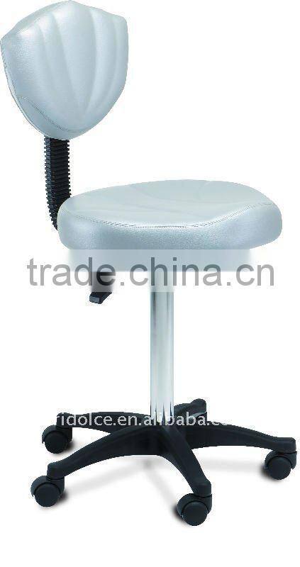 Potable movable Ottoman stool hydraulic chair with wheels used salon furniture TKST-133