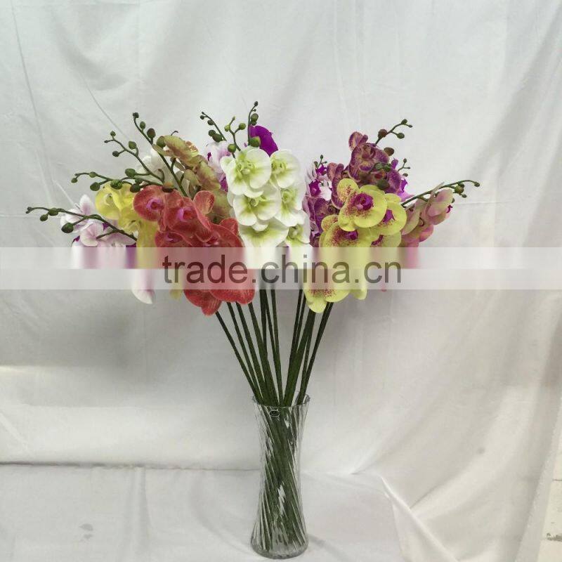 7 flower heads orchid flower artificial
