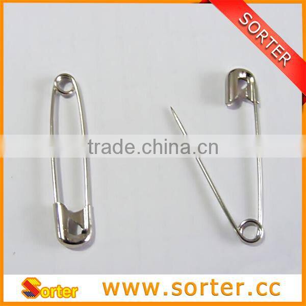 stainless steel silver color hot sale safety pin