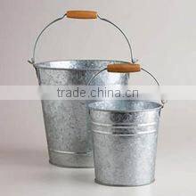 Multifunctional Galvanized Zinc Metal Flower Bucket Full color painting Beer Bucket