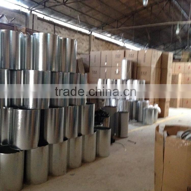 Standard size for indoor dustbin stainless steel funnal top room trash bin in Alibaba