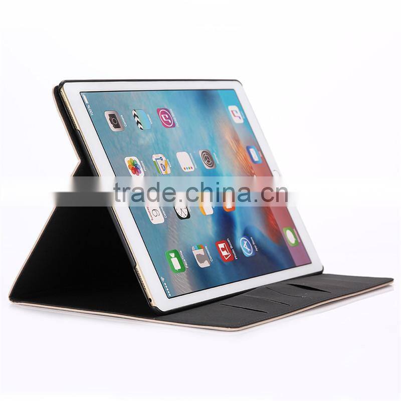 High quality crazy-horse PU card bumper/pocket cell phone case for Ipad PRO