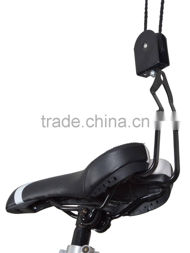 Bicycle Lift Bike Ceiling Mount Pulley Hoist Rack Garage Storage Hooks Hanger A1417