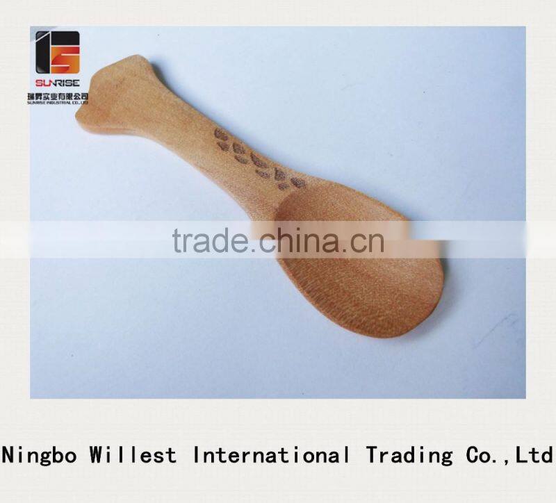 Profesional manufacture wooden mini spoon, salt or spice kitchen spoons