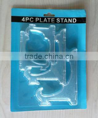 plastic display plate stand display plate holder/plate easel