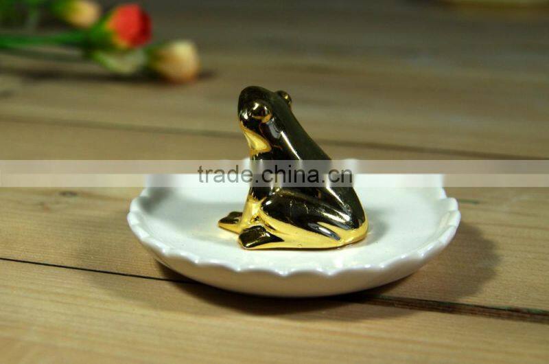 Promotional ceramic tray jewelry holder ring holder
