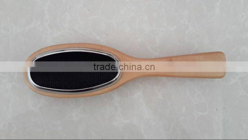 Double side wooden cloth brush