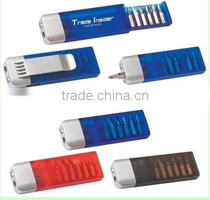 6+1led bit screwdriver style kit pen flashlight
