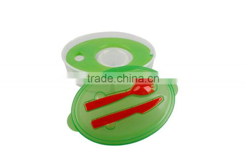 BPA Free Plastic Food Containers With Cooling Fork And Spoon