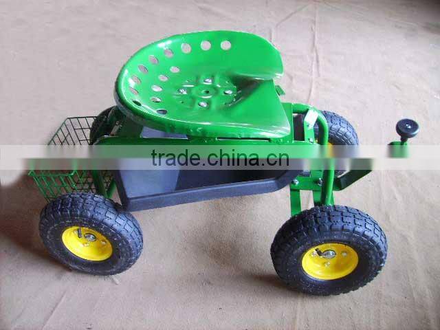 Rolling Garden Work Seat (Steerable with Pad)