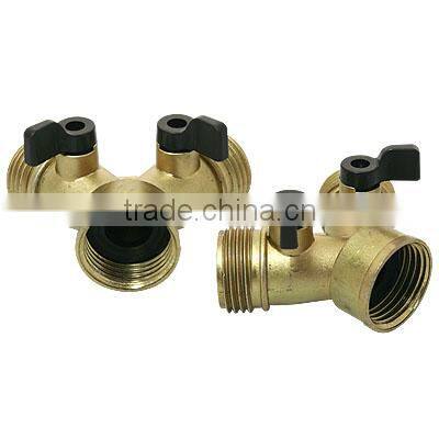 Zinc Y shut-off valve with yellow color