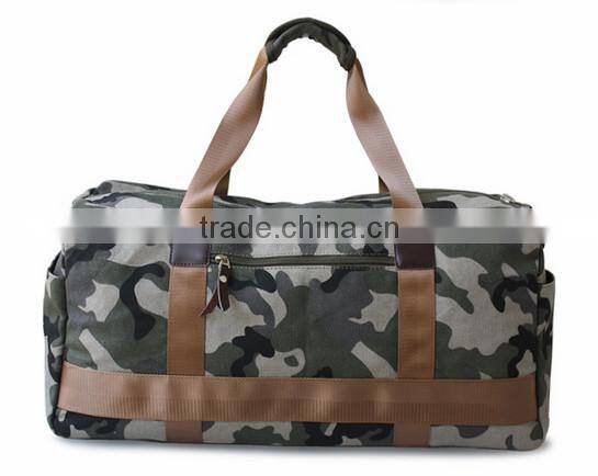 Custom colors canvas duffel travel bag