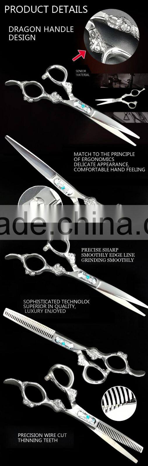 Hot Sale Japanese Stainless Steel Barber Thinning Scissors