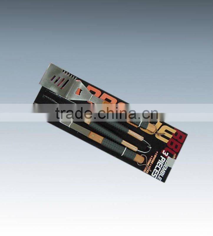 537-67 S/S 4pcs BBQ set for outdoor baking