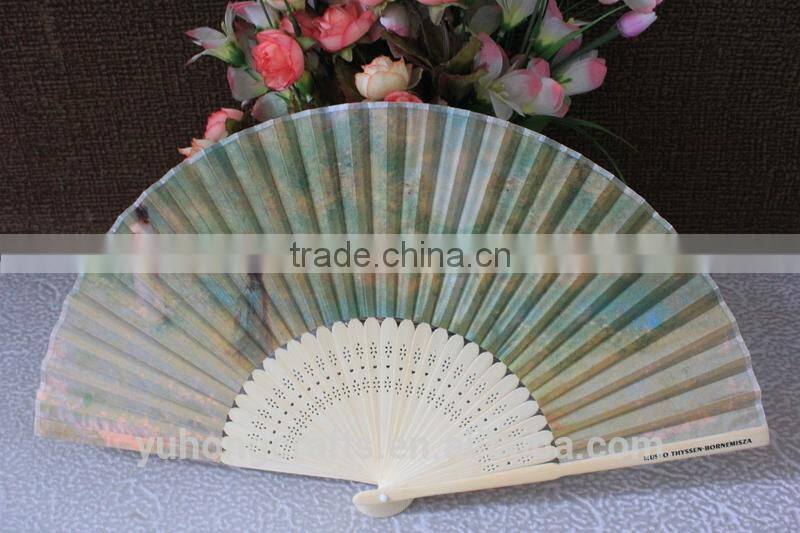 Decorative Chinese bamboo fan for gift