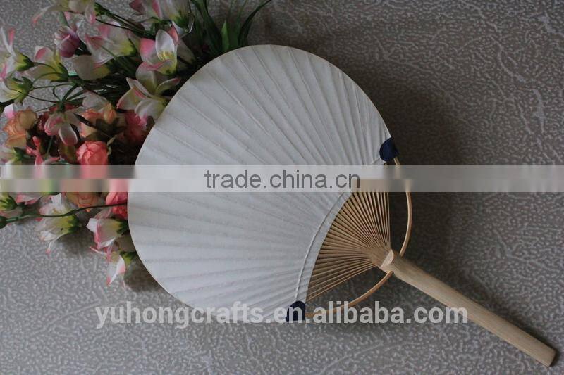 Promotional new style bamboo paper fan