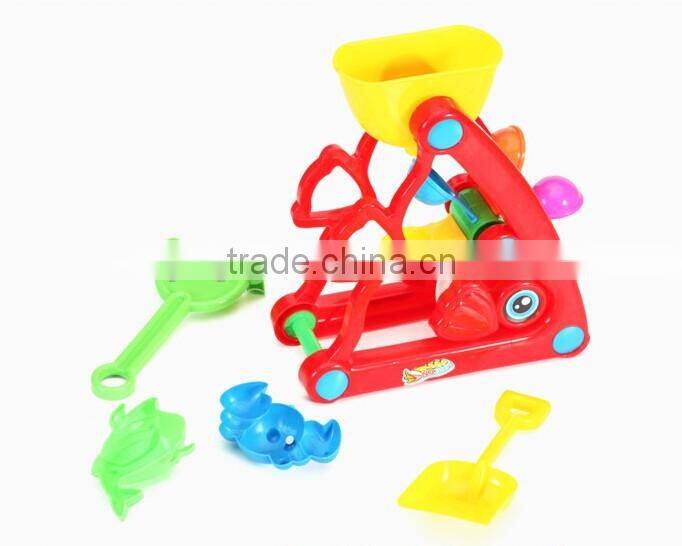 Summer Plastic Windmill And Molds Beach Toy Set