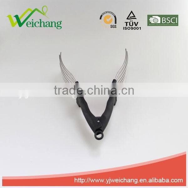 WCTS65 stainless steel tomato tong food tong clip TPR handle