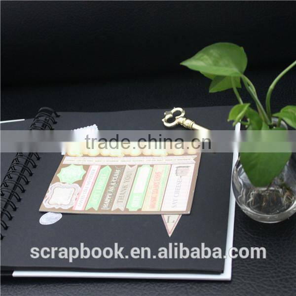 Spiral photo ahlbum, handmade paper scrapbook style photo album