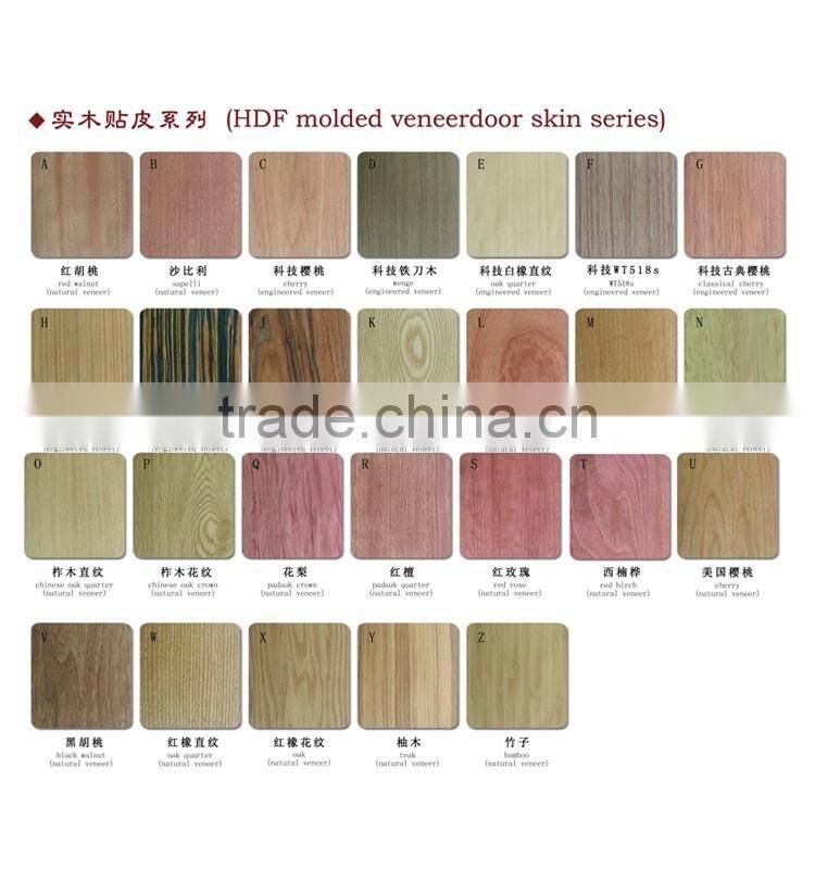 Plywood Molded Zabra Wood Door Skin