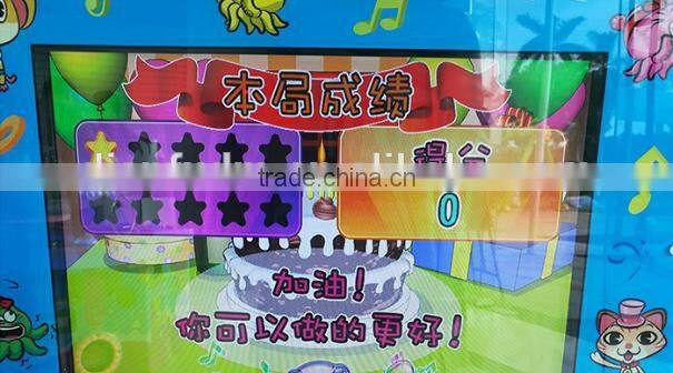 Coin operated kids Hitting happy musicians game machine for sale