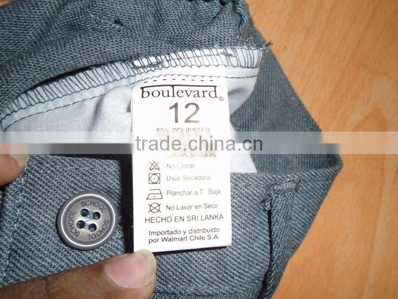 Boys Pant (Garment Stock lots / Apparel Stock / stocklots / Garment Apparel from Sri Lanka)