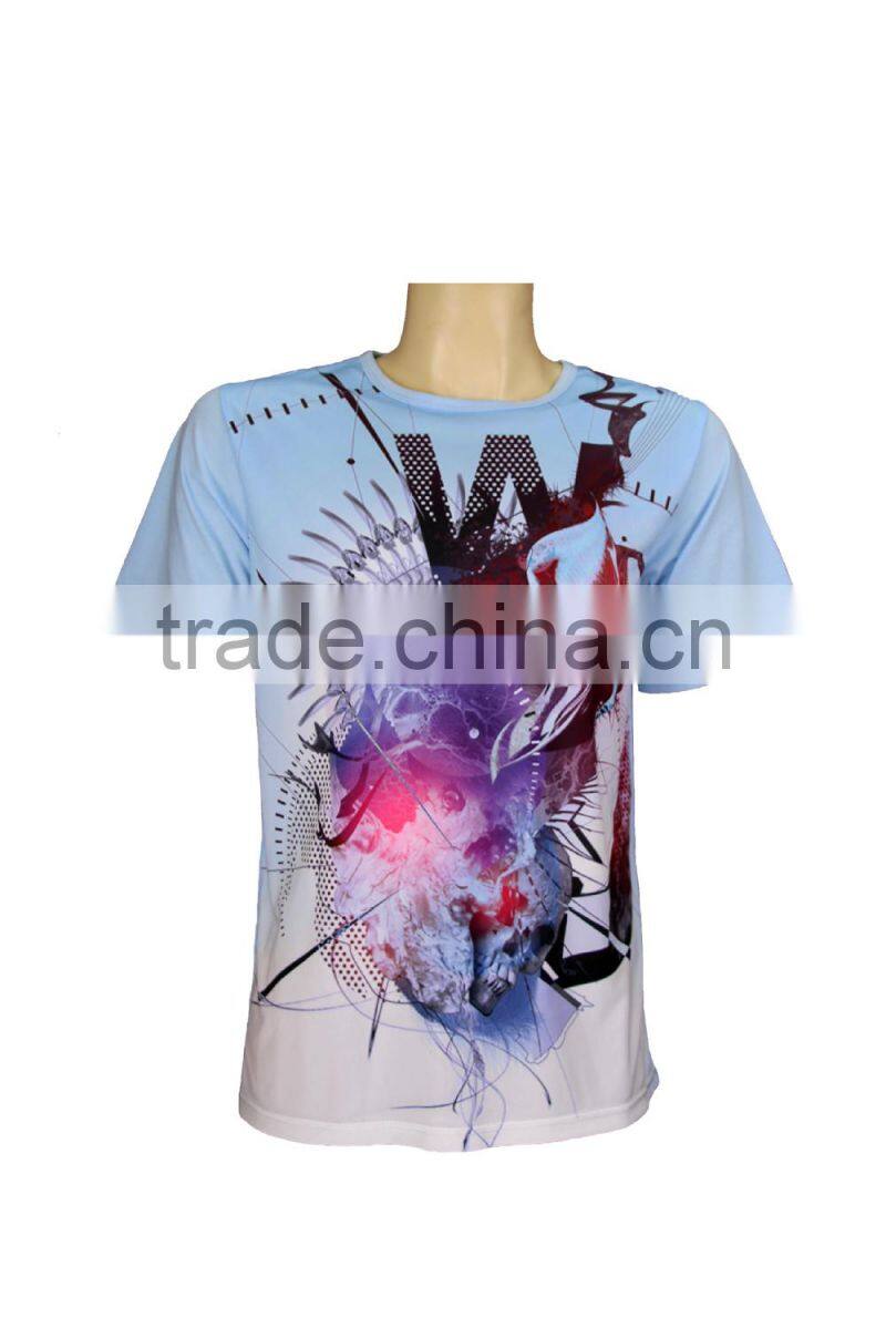 heat transfer 3d printing promotion o neck men t shirt