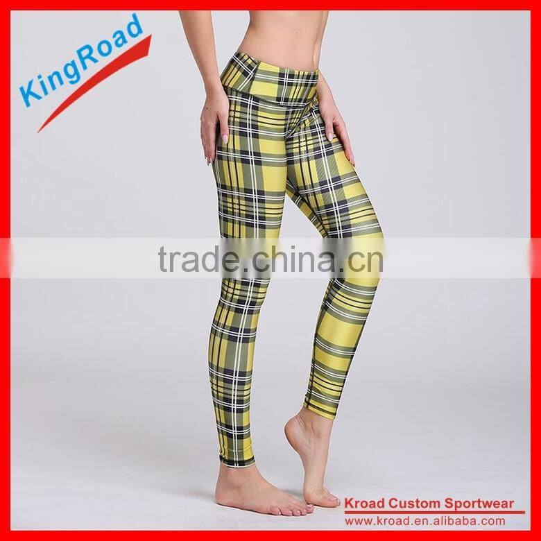 80%nylon, 20%spandex fitness wear compression pants, long compression wear
