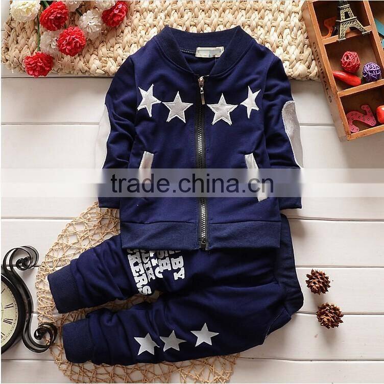 2016 Spring Autumn Kids boys Sport&Casual Clothing Sets cotton Jacket + pants sports suits baby clothing set Tracksuit set
