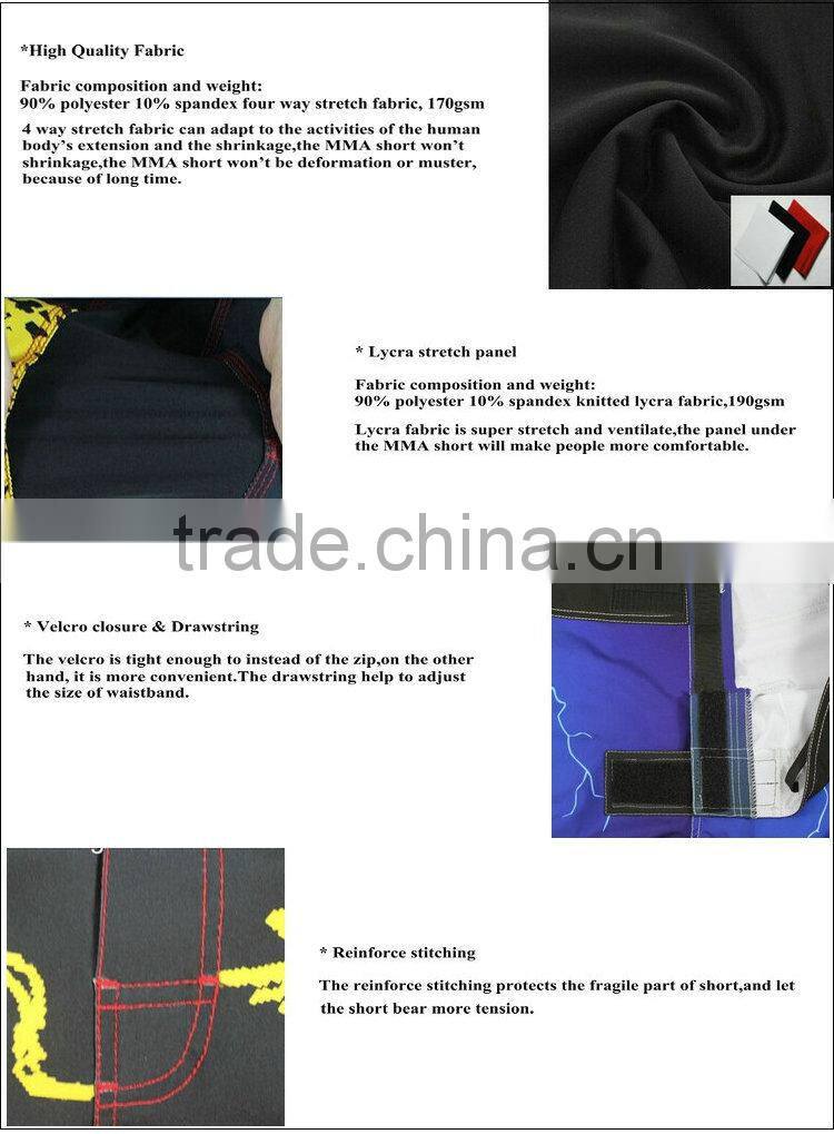 Best Quality Boxing Shorts Four Way Stretch Plain Shorts Man Kickboxing shorts