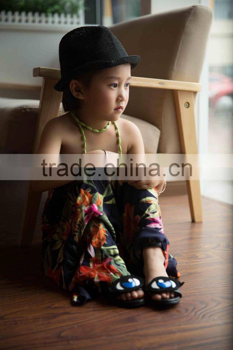 COOL KID ZONE 2016 rayon flower soft baby dress off shoulrder fashion girl baby dress